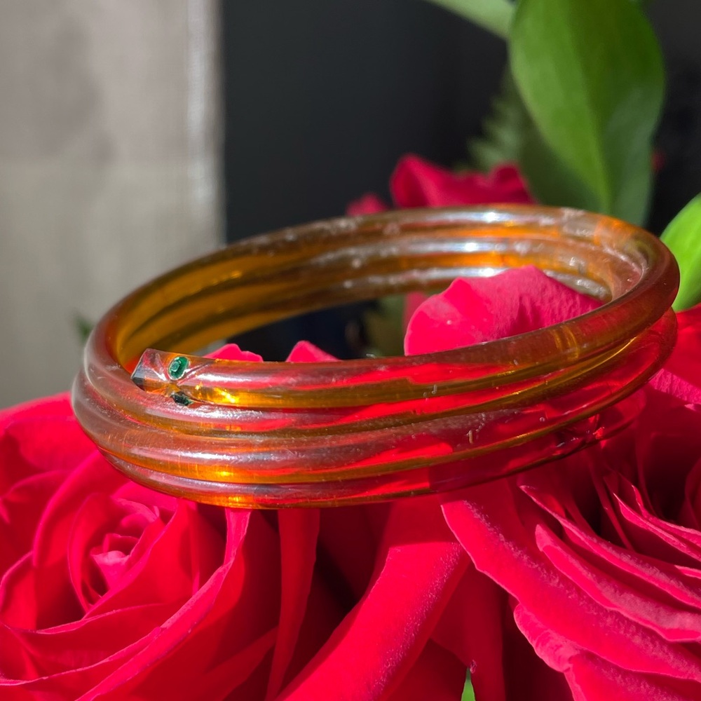 Vintage Celluloid Snake Bracelet - Picture 14 of 14